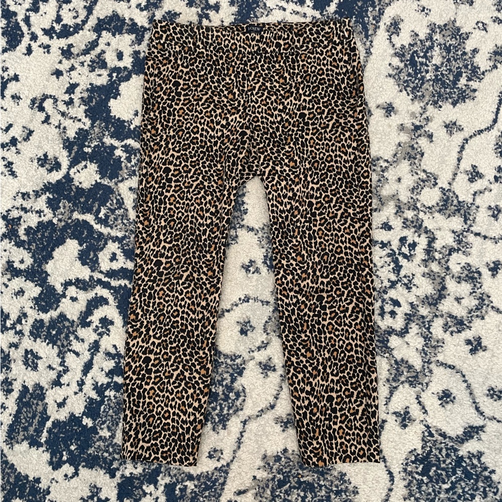Jcrew cheetah print pants (zipper on side)